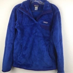 Patagonia Sweater Solid Blue SZ M Long Sleeve
